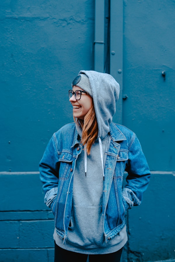 Portrait smiling girl